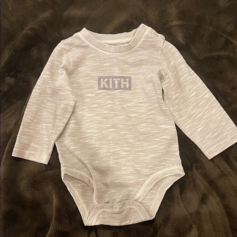 Kith Heathered Gray long sleeved bodysuit
